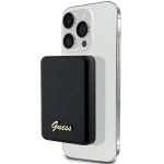 Guess Induction Powerbank 15W GUPBM5ALGSGK 5000mAh / black MagSafe Metal Script Logo