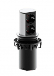 Bachmann 928.002 socket-outlet Black, Silver