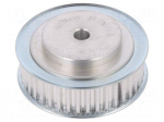 Belt pulley | T5 | W: 16mm | whell width: 27mm | &Oslash;: 62.85mm | aluminium