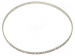 Timing belt | T2.5 | W: 4mm | H: 1.3mm | Lw: 265mm | Tooth height: 0.7mm