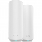 Netgear Orbi 370 Series Dual-Band WiFi 7 Mesh Pack of 2, Access Point White, 2 Access Points