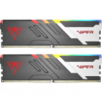 Patriot DDR5 - 64GB - 6000 - CL - 30 (2x 32 GB) dual kit, memory (black, PVVR564G600C30K, Viper Venom RGB, INTEL XMP, AMD EXPO)
