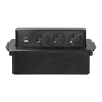 Elektrimaterjalid // Elektrimaterjalide v&auml;ljam&uuml;&uuml;k | Madalate hindade kampaaniad // Gniazdo meblowe do zabudowy, 3 złącza wtyczkowe schuko, 1xgniazdo usb a, 1xgniazdo usb c