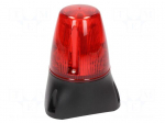 Signaller: lighting | continuous light,blinking light | red | IP65