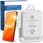 LPG propaani-butaani gaasisensor Firesco JY-ZL2010W WiFi Tuya rakendusega