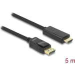 DELOCK Displayport kaabel DP -> HDMI St/St 5.00m Black