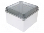 Enclosure: multipurpose | X: 300mm | Y: 300mm | Z: 220mm | GEOS | grey
