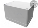 Enclosure: multipurpose | X: 90mm | Y: 120mm | Z: 80mm | 1554 | grey