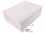Enclosure: multipurpose | X: 232mm | Y: 302mm | Z: 110mm | TG PC | grey