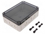 Enclosure: multipurpose | X: 130mm | Y: 180mm | Z: 63mm | TK PS | grey