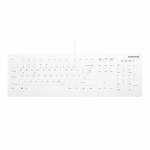 Klaviatuur Cherry CHERRY Keyboard AK-C8112 Meditsiiniline juhtmega suletud [DE] valge IP68 juhtmega, t&auml;ielikult suletud, IP68