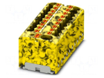 Splice terminal: rail | PA | L: 17.7mm | terminals: 19 | W: 43.9mm