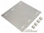 Mounting plate | steel | W: 240mm | H: 2mm | L: 240mm | AKI-2,AKI-4,AKL-2