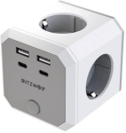 Switches and sockets BlitzWolf BlitzWolf BW-EC2 8-in-1 Power Cube (4xAC / 2 x USB-A / 2 x USB-C) (5907085523699)