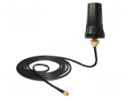 Antenna: communication | ISM,inner,external | black | SMA | male | 50&Omega;