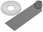 Wire: ribbon | 1.27mm | stranded | Cu | 34x28AWG | unshielded | PVC | grey