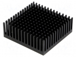 Heatsink: extruded | black | L: 45.7mm | W: 45.7mm | H: 16.51mm | anodized