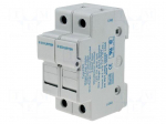 Fuse holder | cylindrical fuses | 10,3x38mm | Mounting: DIN | 30A