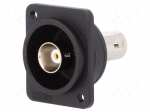Coupler | BNC socket,both sides | 50&Omega; | black | Series: FT | 19x24mm