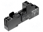 Socket | PIN: 8 | 12A | 240VAC | Mounting: DIN | Leads: spring clamps