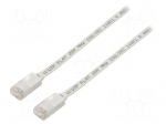 Patch cord | U/UTP | 6 | stranded | Cu | PVC | white | Len: 20m | 32AWG