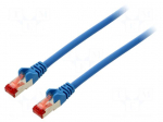 Patch cord | S/FTP | 6 | stranded | Cu | LSZH | blue | 3m | halogen free