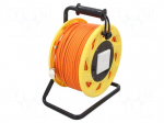 Wire | S/FTP | 7a | solid | Cu | LSZH | orange | 90m | 8.2mm