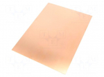 Laminate | FR4 | 0.8mm | L: 297mm | W: 210mm | Coating: copper