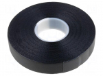 Tape: self-amalgamating | black | 19mm | L: 10m | Thk: 0.75mm | -40&divide;90&deg;C
