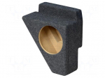 Car loudspeaker enclosure | MDF | gray melange | textil | 8l | 200mm