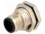 Socket | M12 | PIN: 8 | male | A code-DeviceNet / CANopen | THT | IP68