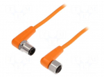 Cable: for sensors/automation | PIN: 4 | M12-M12 | 2.5m | plug | plug