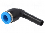 Push-in fitting | angled 90&deg; | -0.95&divide;6bar | 6mm | Gasket: NBR