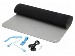 Bench mat | ESD | 600x1200mm | Thk: 2mm | grey (bright)