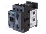 Contactor: 3-pole | NO x3 | Auxiliary contacts: NO + NC | 24VAC | 12A