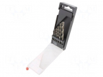 Drill set | for metal | high speed steel grounded HSS-G | 6pcs.