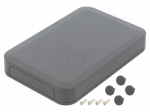 Enclosure: with panel | PF | X: 100mm | Y: 150mm | Z: 22.5mm | ABS | IP40