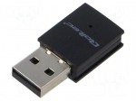 PC extension card: WiFi network | USB A plug | USB 2.0 | black