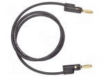 Test lead | 60VDC | 30VAC | 15A | Len: 1.524m | black | 2948