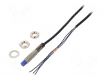 Sensor: inductive | OUT: PNP / NO | 0&divide;4mm | 10&divide;30VDC | M8 | 2m | IP67