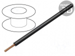 Wire | HookUp Wire | stranded | Cu | 16AWG | PA,PVC | black | 600V | 30.5m