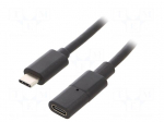 Cable | USB C socket,USB C plug | 0.3m