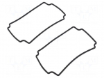 Gasket | -40&divide;150&deg;C | Gasket material: silicone rubber | 2pcs.