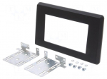 Radio frame | Nissan,Opel,Renault | 2 DIN | black