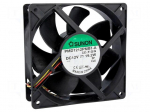 Fan: DC | axial | 12VDC | 120x120x38mm | 323m3/h | 54dBA | ball | 16.5mmH2O