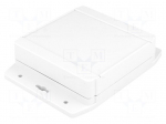 Enclosure: multipurpose | X: 120mm | Y: 120mm | Z: 37mm | 1555F | ABS | grey