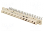 Connector: DIN 41612 | plug | female | PIN: 64 | straight | 2A | a+b | 13mm