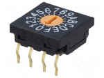 Encoding switch | HEX/BCD | Pos: 16 | THT | Rcont max: 100m&Omega; | 10x10x4mm