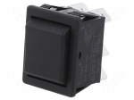 ROCKER | DP3T | Pos: 3 | ON-OFF-ON | 16A/250VAC | none | Body: black