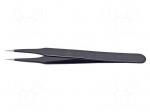 Tweezers | Blade tip shape: sharp | Tweezers len: 110mm | ESD